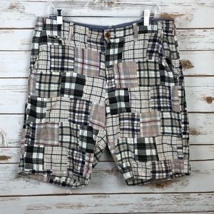 Men’s J. Crew patchwork shorts size 34